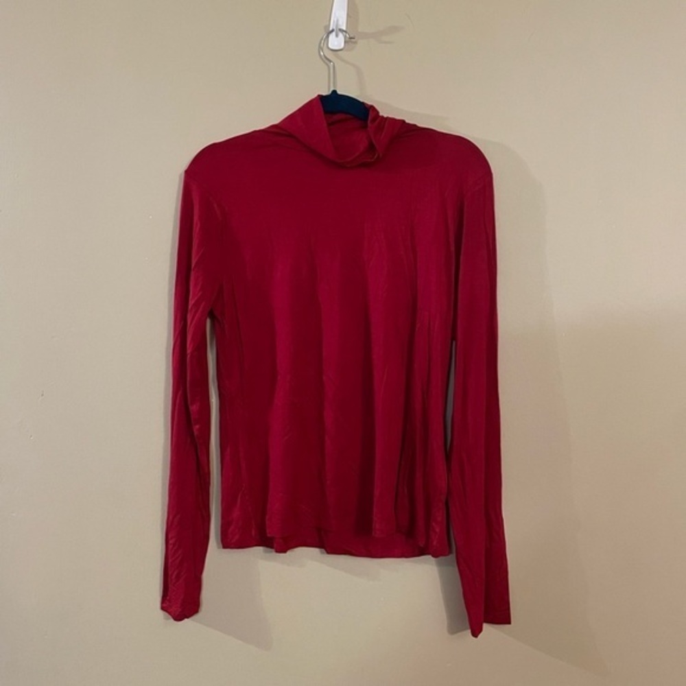 Fashion Nova Long Sleeve Red Turtleneck Size 1X Women Plus New